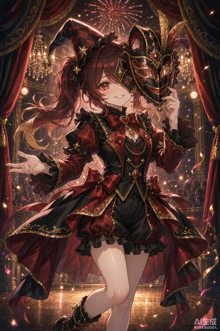 花火角色插画（AI原创）